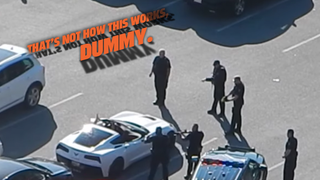 Canadian Guy Climbs into Someone Else's Corvette and Tries to Claim It as His
